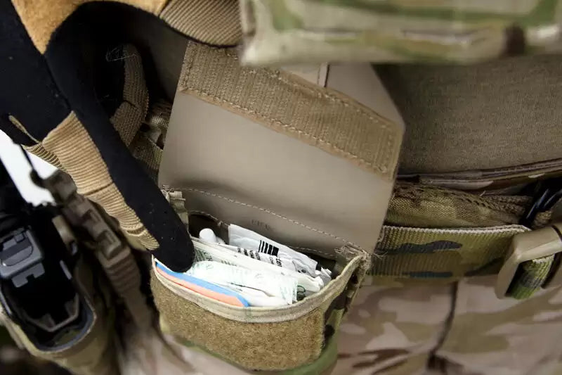blue force gear boo boo pouch multicam with items