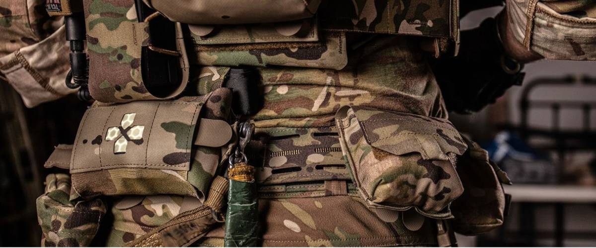 blue force gear boo boo pouch multicam with belt